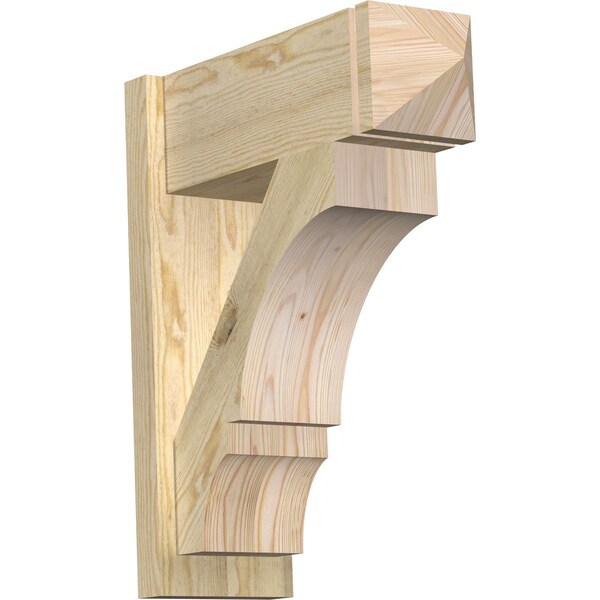 Ekena Millwork Balboa Rough Sawn Arts and Crafts Outlooker, Douglas Fir, 8"W x 22"D x 26"H OUT08X22X26BOA03RDF - main